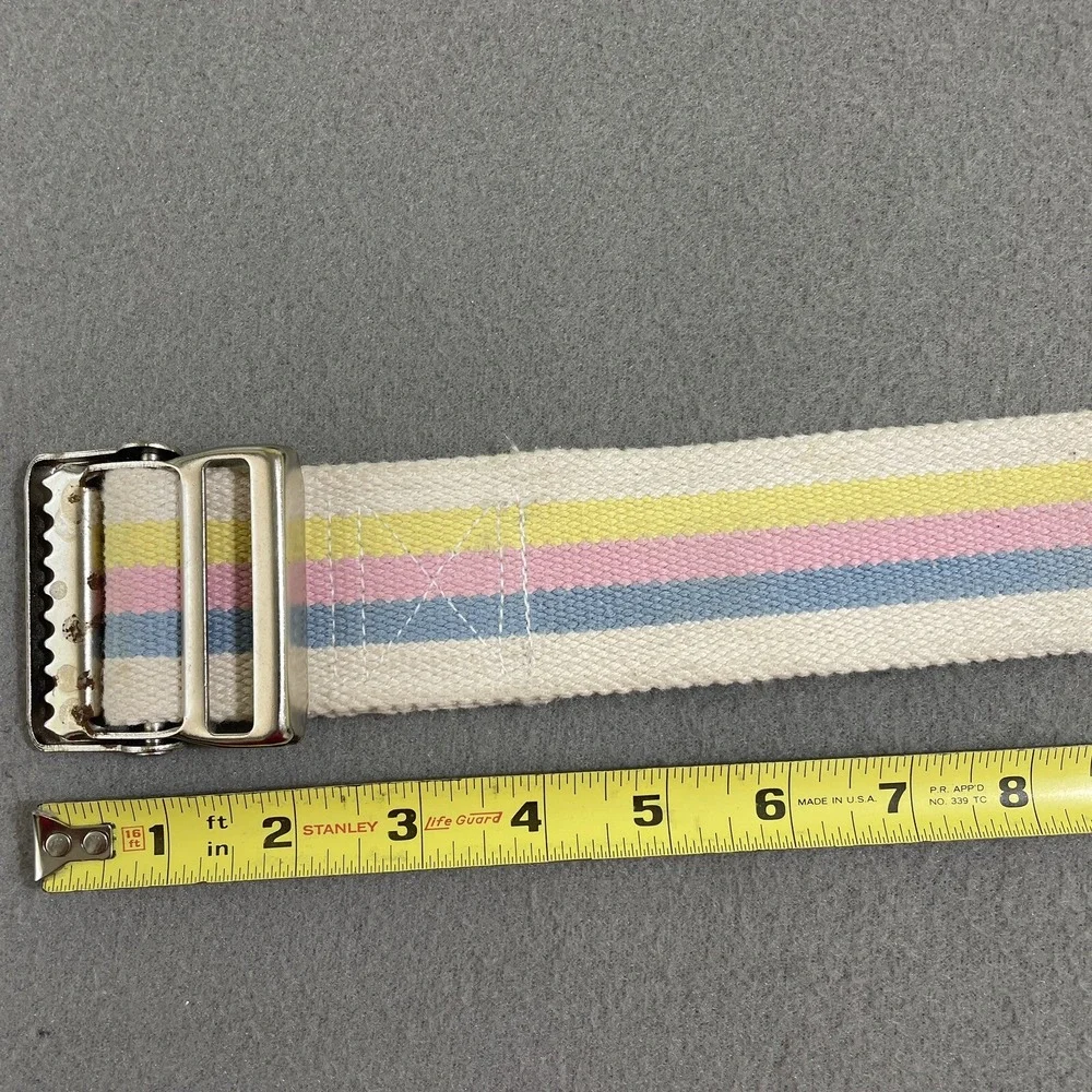 Vintage Belt 100% Cotton Metal Buckle Gait Mobility Unisex 48